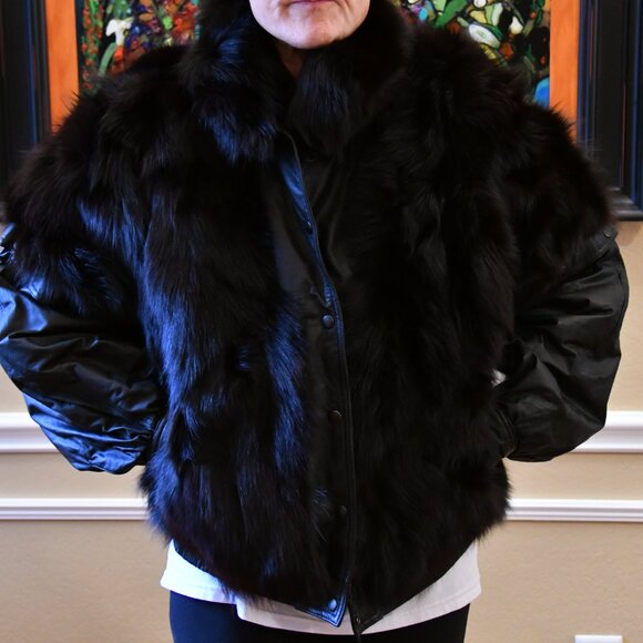 Vintage Finland Fur and Leather Jacket/Vest - Picture 14 of 16